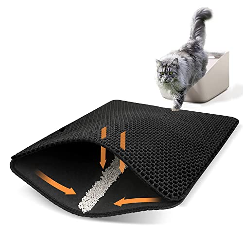 Ycozy Katzenklo Matte Groß 75 x 55cm EVA Katzenstreu Matte für Toilette Unterleger Waben Katzenklo Vorleger Wasserdichte Leicht zu Reinigen Ycozy Katzenklo Matte Groß 75 x 55cm EVA Katzenstreu Matte für Toilette Unterleger Waben Katzenklo Vorleger Wasserdichte Leicht zu Reinigen von Ycozy
