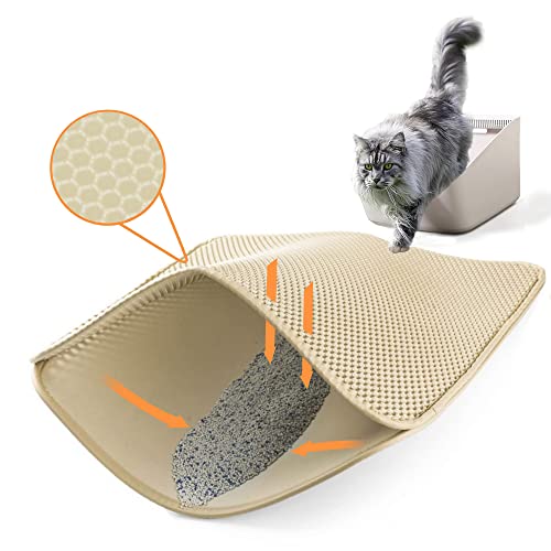 Ycozy Katzenklo Matte 60 x 40cm EVA Katzenstreu Matte für Toilette Unterleger Waben Katzenklo Vorleger Wasserdichte Leicht zu Reinigen Ycozy Katzenklo Matte 60 x 40cm EVA Katzenstreu Matte für Toilette Unterleger Waben Katzenklo Vorleger Wasserdichte Leicht zu Reinigen von Ycozy