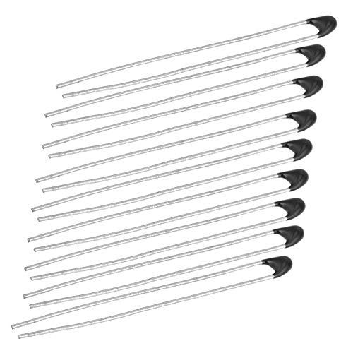 10 Stück Mf52 NTC-Thermistor Hochpräziser Temperatursensor mit 30-mm-Kabel Resiter mit Temperatur-Thermistor NTC (10K-B3470-L30) von Yctze