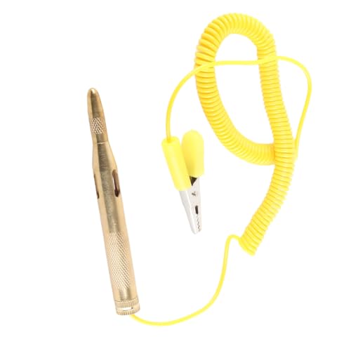 Yctze Circuit Tester Pen - Stromkreisprüfer Glühlampe Auto Stromkreistester DC 6V 12V 24V Glühbirne Spannungsprüfstift Bleistift Gelb Yctze Circuit Tester Pen - Stromkreisprüfer Glühlampe Auto Stromkreistester DC 6V 12V 24V Glühbirne Spannungsprüfstift Bleistift Gelb von Yctze