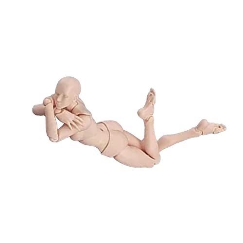 Yctze Fi a 2.0 Jugend-Körperfigur – Männliche und Weibliche Gelenkpuppe mit Silbergrauer Haut, Gegliederte Actionfiguren in Grau- und O-Hauttönen Zum Zeichnen und Sammeln (Frau #12) von Yctze