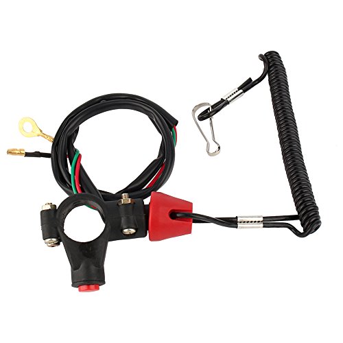 Switch Jetforce - Rei?Leine Killswitch Pitbike - Motorrad-Not-Aus-Taster, 1X Motorkabel Lanyard Stop-Schalter Sicherheitsleine 12V Co Motor-Atv-Boot Switch Jetforce - Rei?Leine Killswitch Pitbike - Motorrad-Not-Aus-Taster, 1X Motorkabel Lanyard Stop-Schalter Sicherheitsleine 12V Co Motor-Atv-Boot von Yctze