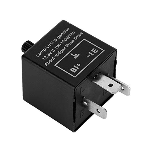 Lastunabhängiges Blinkrelais - Led Blinkgeber Blinkrelais 12V S51 Relais 3 Polig Blinker Relais Einstellbare Led-Blinkleuchte Blinkrelais Fix Ersatz Für Blinkeranzeige von Yctze