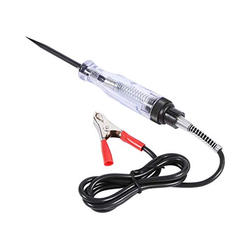 Stromprüfer Klemme - 12 V Elektrischer Teststift Auto 6 V 12 V 24 V Dc Auto Lkw Spannungsprüfer Testleuchte Licht Stift Werkzeug Auto Test Voltmet Lange Sonde Stift Glühbirne von Yctze
