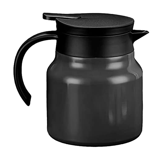 Thermo Kaffeekanne, Isolierte Teekanne 1000 Ml Tee Wasser Trennung Abnehmbare Thermo Kaffee Teekanne f¨¹r Zuhause Wohnung B¨¹ro Camping (Schwarz) von Yctze