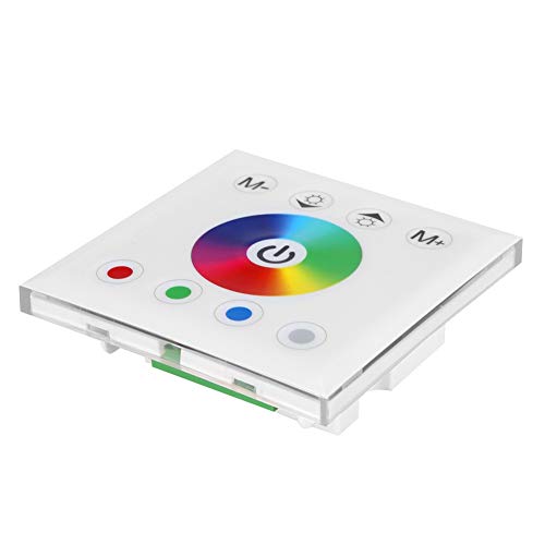 Touch Panel Controller Rgbw Lichtschalter Abs Wandmontage Bunte RGB Led Touch Panel Controller Dimmer Schalter Für Led Streifen Lichtewb Led Wandschalter Controller (WHITE) von Yctze