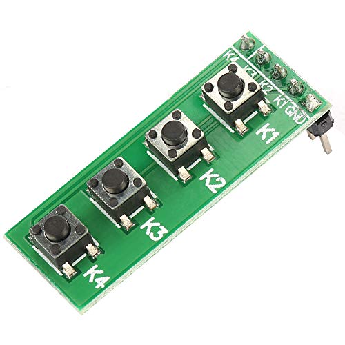 Universelles 4-Tasten-Drucktastenschaltermodul, Tastaturplatine, Tastenarray-Tastenmodul, GPIO-Tastenmodul, Drucktasten-Board. Das TB371 Universelle DC 0 48V von Yctze