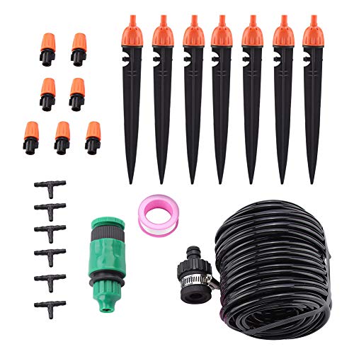 Yctze 10 M Garten Tropfbewässerungskit - Automatisches Pflanzenwässerungssystem für Gewächshäuser, Terrassen und Gärten Yctze 10 M Garten Tropfbewässerungskit - Automatisches Pflanzenwässerungssystem für Gewächshäuser, Terrassen und Gärten von Yctze