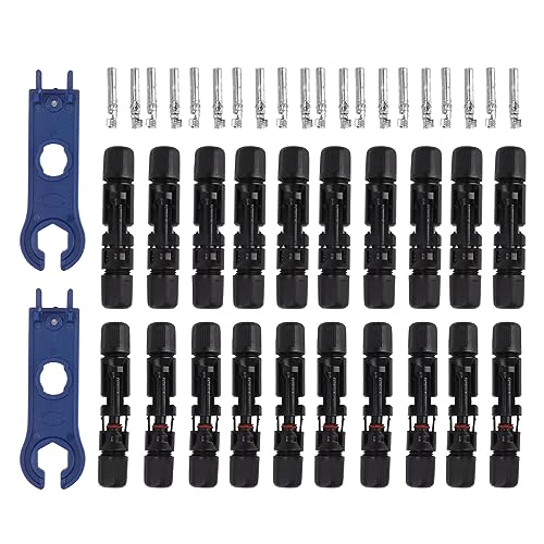 Yctze 10 Paar Solarverbinder mit Männlichen Weiblichen Steckerspannern Flammhemmend für Zuverlässige Kabelverknüpfung Yctze 10 Paar Solarverbinder mit Männlichen Weiblichen Steckerspannern Flammhemmend für Zuverlässige Kabelverknüpfung von Yctze