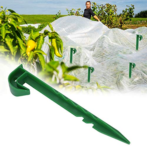 Yctze 10pcs Garten Unkraut Barrier Fabric Stifte - Robuste Kunststoff Gemahlene Einsätze für Mückennetze, Schattentücher und Landschaftsgestaltung von Yctze