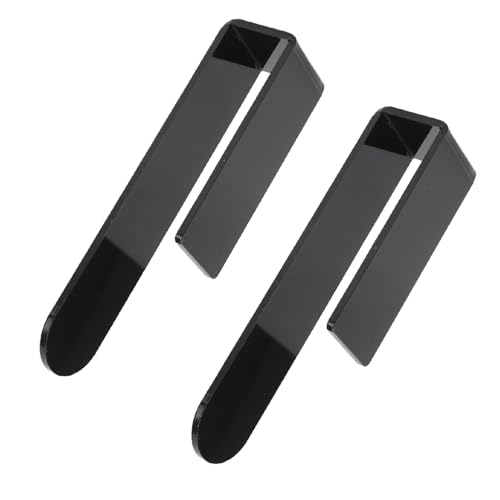 Yctze 2 PCs Acrylhut -Racks - Selbstklebender Speicher für Baseball, Vielseitige Haken für Wand, Tür, Schlafzimmer, Schrank (BLACK) von Yctze