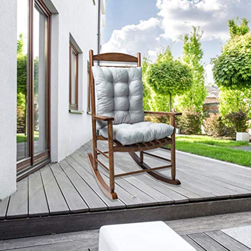 Yctze 2 PCs Dickes Outdoor -Kissen für Gartenbank, Schaukelstuhl und Sofa - Bequem und Rückenpolster mit (Grey) von Yctze