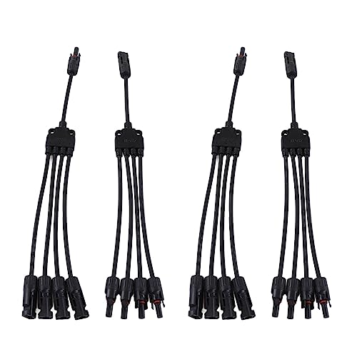 Yctze 2 Sets Solarpanel y Zweig Parallel Kabel PV -Anschluss Männlich Frauen IP67 1000VDC mit Einfacher Installation (PV-lty4) von Yctze
