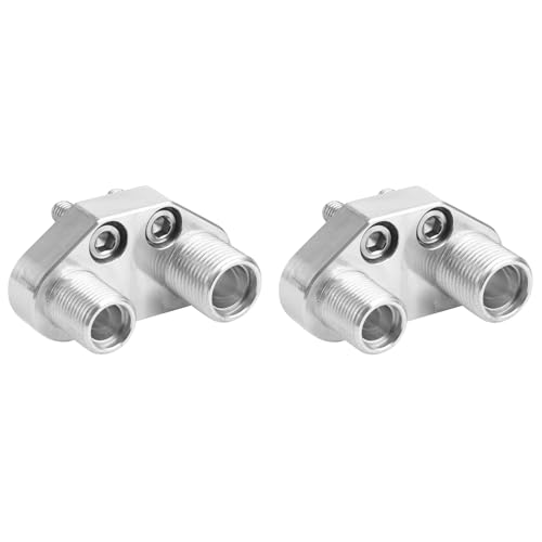 Yctze 2 Stück AC Kompressor Adapter Passend Poliert Finish Fit für Sanden SD7B10 7176Premium 6061 T6 Aluminium Ersatzteil von Yctze