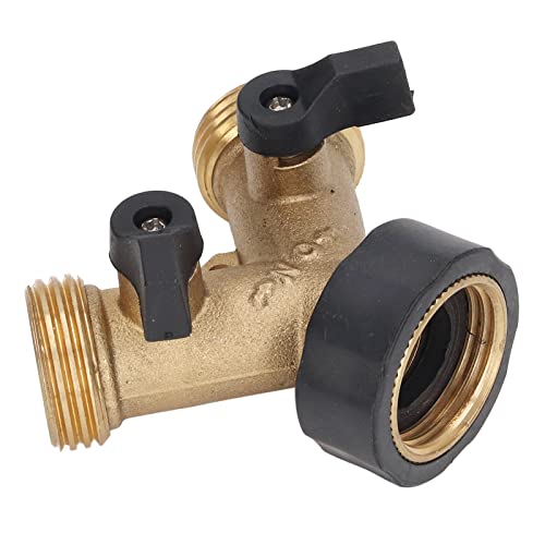 Yctze Ballventil-Messing- und Plastikgartenschlauchsplitter, 3/4-Zoll Yctze Ballventil-Messing- und Plastikgartenschlauchsplitter, 3/4-Zoll von Yctze
