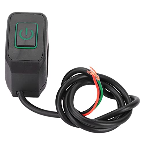 Yctze Motorrad Lenker Schalter, 22mm Universal Wasserdicht Kontrolltaste für Scheinwerfer, ATV Lichtschalter, Fahrrad Scheinwerfer Schalter, Motorrad Horn von Yctze