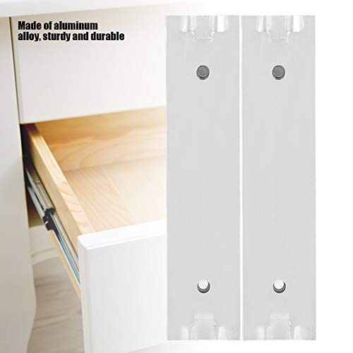 Yctze 2PCS Aluminiumlegierung Glatte Schubladensiegel für Schrank und Möbel - Einfache Installation für den Bequemen Gebrauch (70mm lang) von Yctze