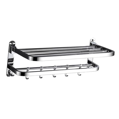 Yctze 304 Edelstahl-Wandtuchregal Faltbares Multifunktionales Raumsparendes Regal für Badezimmer Yctze 304 Edelstahl-Wandtuchregal Faltbares Multifunktionales Raumsparendes Regal für Badezimmer von Yctze
