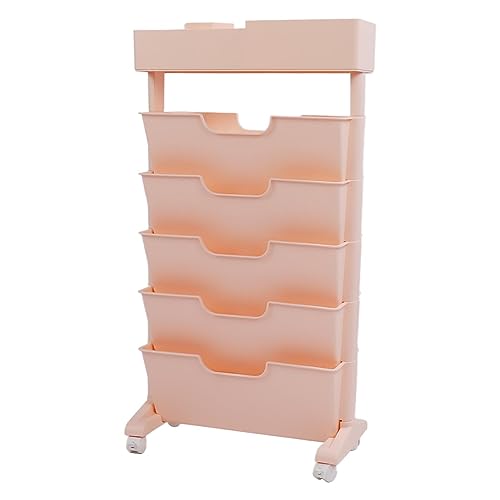 Yctze 5 Tier Bewegliche Bücherregal Multifunktional Abnehmbar (PINK) von Yctze