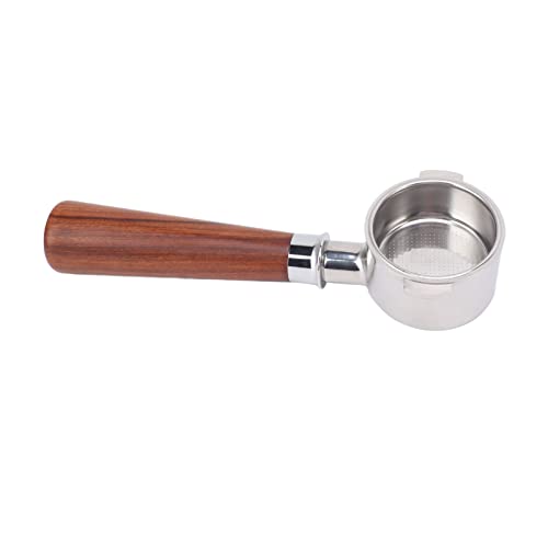 Yctze 51 Mm Bodenloser Portafilter für EC0310 Kaffeemaschine - Edelstahl -Design mit Abnehmbarem Korb für (Typ A1 rotes Säurezweig) von Yctze