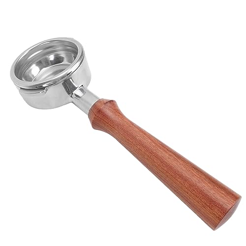 Yctze 58 Mm Bodenloser Portafilter für die Kaffeemaschine in der Nowwa, Abnehmbarer Edelstahlgriff für die Kaffeextraktion (F Jacoranda) von Yctze