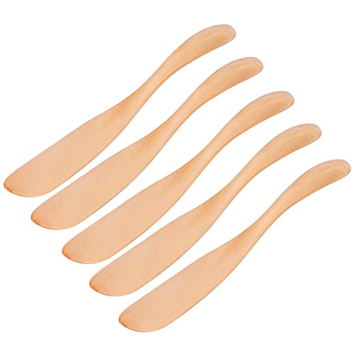 Yctze 5pcs Holzbuttermesser -Set - Jamarm Marmelade und Käse Spreiz Utensil für Heimküche Yctze 5pcs Holzbuttermesser -Set - Jamarm Marmelade und Käse Spreiz Utensil für Heimküche von Yctze