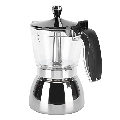 Yctze 6 -Tasse Edelstahl Moka Pot - Premium Italienische Kaffeemaschine für Reiches und Aromatisches Gebräu Yctze 6 -Tasse Edelstahl Moka Pot - Premium Italienische Kaffeemaschine für Reiches und Aromatisches Gebräu von Yctze