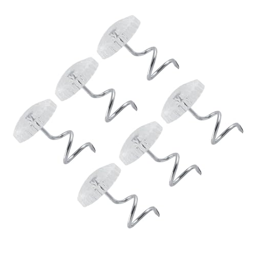 Yctze DIY-Polsternadeln-Set mit 30/50 Stück für Couch, Stuhl, Autosofa, Dachhimmel-Reparatur und Lose Vorhänge, Transparente Spiral-Stoffverschlüsse (50 Stück) von Yctze