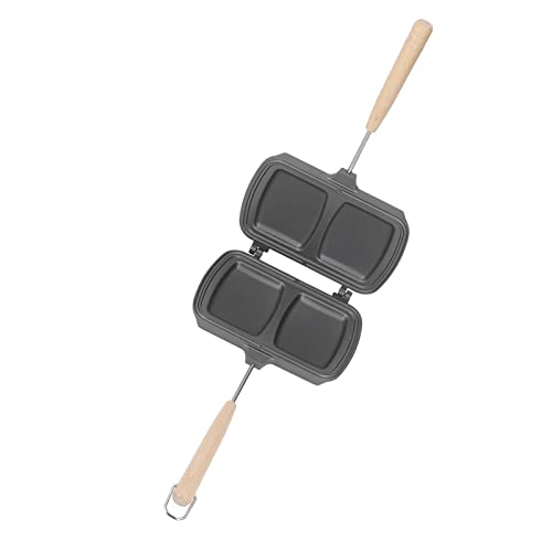 Yctze Doppelseitige Bratpfanne - Fast - Leitung Nicht Stick Pfanne mit Abnehmbaren Köpfen und Ergonomischem Hakendesign Zum Kochen von Steak und Eiern von Yctze