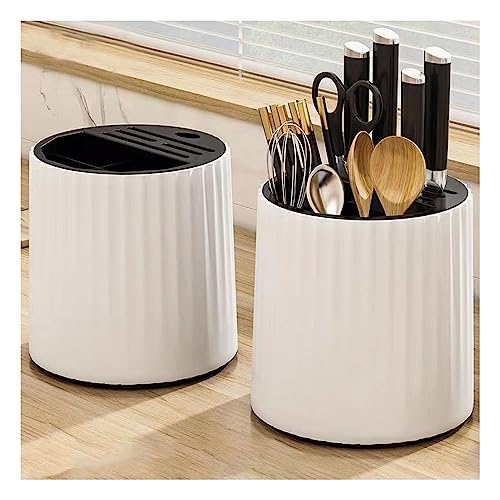Yctze Drehende Universelle Küchenmesserblock - 360 ° Spin -Utensil Ständer für Messer, Essstäbchen und Löffel Multifunktioneller Kunststoffhalter Yctze Drehende Universelle Küchenmesserblock - 360 ° Spin -Utensil Ständer für Messer, Essstäbchen und Löffel Multifunktioneller Kunststoffhalter von Yctze