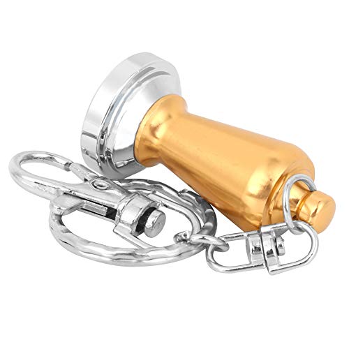 Yctze Edelstahl -Mini -Kaffee Manipulationsschlüsselkette Tragbares Kaffee Presswerkzeug, Eindeutige Schlüsselringdekoration für Kaffeeliebhaber (YELLOW) von Yctze