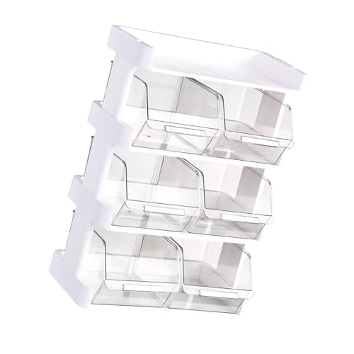 Yctze Eleganter Mehrstufiger Teebeutel mit Transparenter Panel für Platzsparende Kaffeekapsel und Snack-Aufbewahrungsbox von Yctze