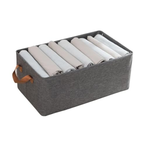 Yctze Faltbare Kationische Kleidung Aufbewahrungsbehälter für Schlafzimmerkleiderschrank, Robuste und Geruchsauslöser mit Griff - Grau Yctze Faltbare Kationische Kleidung Aufbewahrungsbehälter für Schlafzimmerkleiderschrank, Robuste und Geruchsauslöser mit Griff - Grau von Yctze