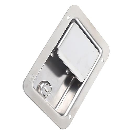 Yctze Flush Mount Paddle Door Weatherd 304 Edelstahlwerkzeugbolock -Duty Sicher mit 2 Tasten Edelstahlkonstruktion für Wohnmobilanhänger und Yctze Flush Mount Paddle Door Weatherd 304 Edelstahlwerkzeugbolock -Duty Sicher mit 2 Tasten Edelstahlkonstruktion für Wohnmobilanhänger und von Yctze