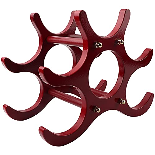 Yctze Hölzerne Rotweinregal - Eleganter 6 -Flüssigkeitshalter Haltestand für Weinlager Yctze Hölzerne Rotweinregal - Eleganter 6 -Flüssigkeitshalter Haltestand für Weinlager von Yctze
