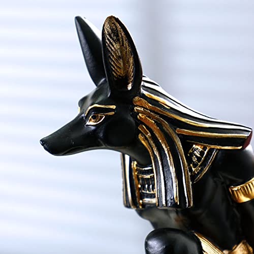 Yctze Hundemuster Rack Synthetischer Halter Stilvolle Tischverzierung für Küchen- und Wohnzimmerdekoration (Anubis) von Yctze