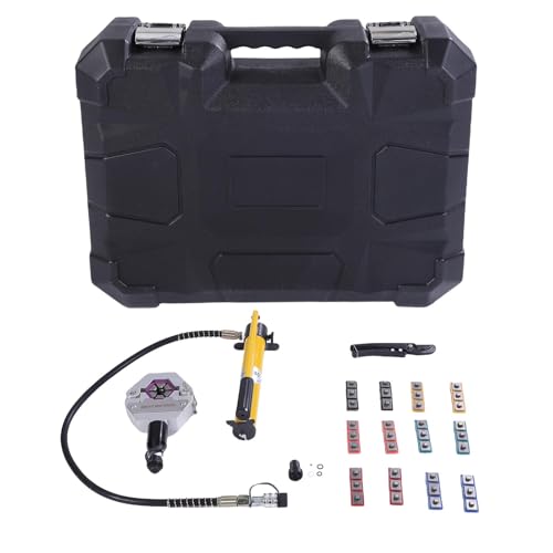 Yctze Hydraulischer AC -Schlauch Crimper -Kit mit 12 Sterben Handbuch Handheld -AC -Crimp -Werkzeug für Autoklimaanlagen Reparatur Yctze Hydraulischer AC -Schlauch Crimper -Kit mit 12 Sterben Handbuch Handheld -AC -Crimp -Werkzeug für Autoklimaanlagen Reparatur von Yctze