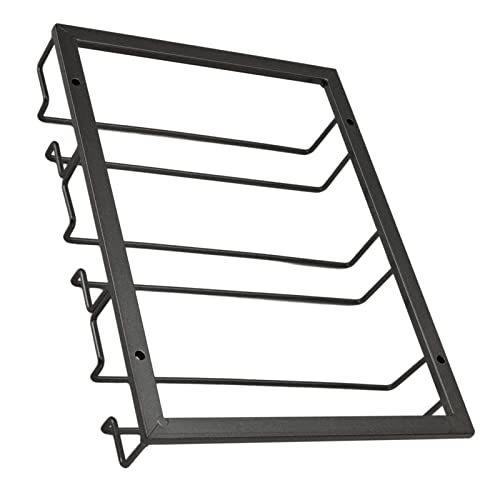 Yctze Iron Art Verkehrte Weinglashalter - Europäischer Stil Hängende Weinglasregal Unter Schrank - 3 Reihen Weinglashalter für Küche & Bar Raumsparende Design (Black) von Yctze