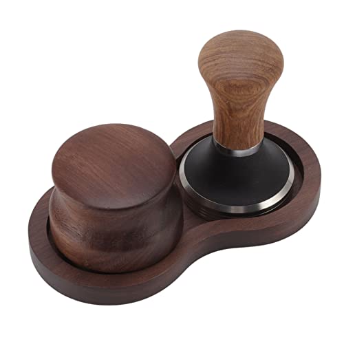 Yctze Kaffee Hammer Tamping Kit - Walnuss- und Edelstahl Manipulations und verteiler mit Universeller Basis für Haus und Profi Baristas (51 mm/2 Zoll) von Yctze