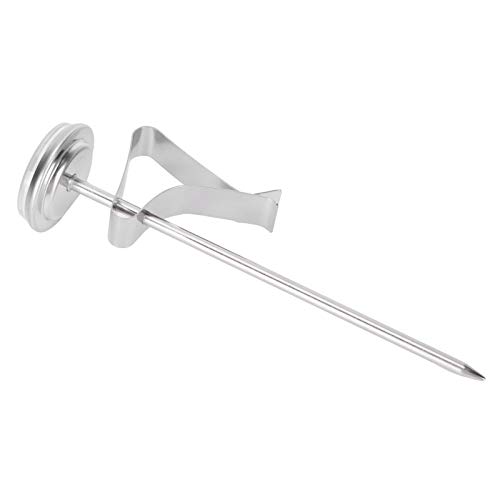 Yctze Kaffeethermometer für Milchschaum - Zifferblattentemperaturmesser mit Haken, Edelstahl -Kaffeezubehör für Genaue Messungen Yctze Kaffeethermometer für Milchschaum - Zifferblattentemperaturmesser mit Haken, Edelstahl -Kaffeezubehör für Genaue Messungen von Yctze