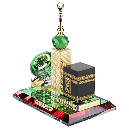 Yctze Kunsthandwerks-Souvenir des Islamischen Kaaba-Uhrenturmmodells, Muslimische Religiöse Gegenstände, Elegante Islamische Heim-Desktop-Dekoration, Perfekt Zum Verschenken von Yctze
