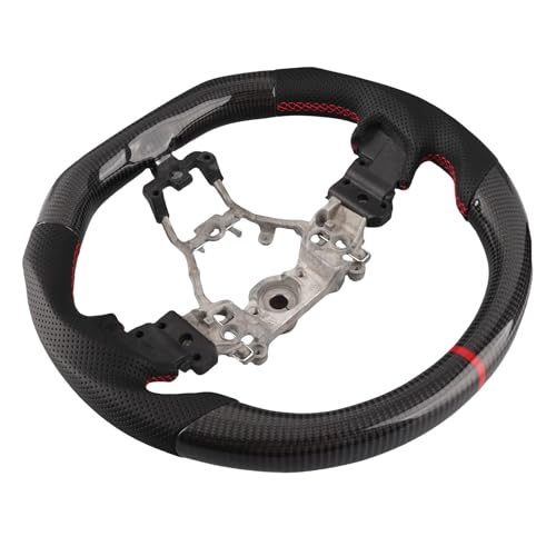 Yctze Lenkradbezug Auto Lenkradbezug Anti Rutsch Carbonfaser Lenkrad Nappaleder vorperforiert Rot genäht Ersatz für WRX/STI 2015-2020 Yctze Lenkradbezug Auto Lenkradbezug Anti Rutsch Carbonfaser Lenkrad Nappaleder vorperforiert Rot genäht Ersatz für WRX/STI 2015-2020 von Yctze