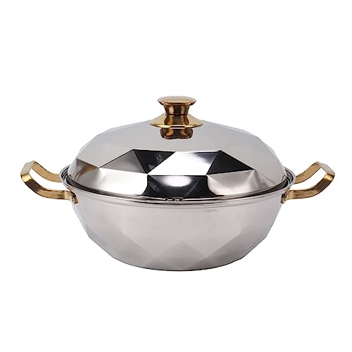 Yctze Mehrzweck-Edelstahl-Dampftopf mit Dampfplatte, Doppelschicht-Design für Induktionskocher, Effizientes Küchengeräte (SILVER) von Yctze
