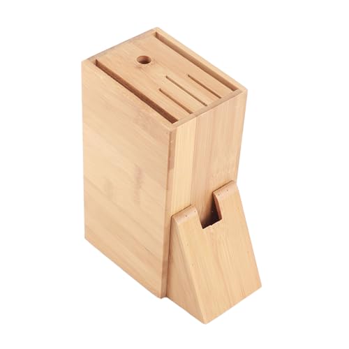 Yctze Multifunktionales Bambusmesser -Rack - Umweltfreundliche Küchenmesserhalter & Aufbewahrungsblock Organizer mit Abgewinkeltem Slot Design für Alle Messergrößen Yctze Multifunktionales Bambusmesser -Rack - Umweltfreundliche Küchenmesserhalter & Aufbewahrungsblock Organizer mit Abgewinkeltem Slot Design für Alle Messergrößen von Yctze