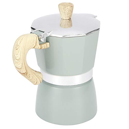 Yctze Obstop Moka Pot - Aluminium Achteckige Kaffeemaschine Kessel für Heim & Büro - 150 Ml & 300 Ml Optionen (Nr. 6 Topf 300 ml Seeblau) von Yctze