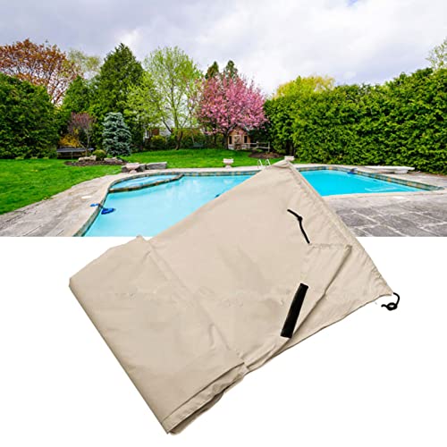 Yctze Open Air Swimming Pool Roll Deckung Wasserdichtem Beschützer 490*96 Cm-Hochleistungsabdeckung Im Freien für das Ganze Jahr über den Schutz des Pools Gegen Schnee, Frost und Sonne (S: 490*96 cm) von Yctze