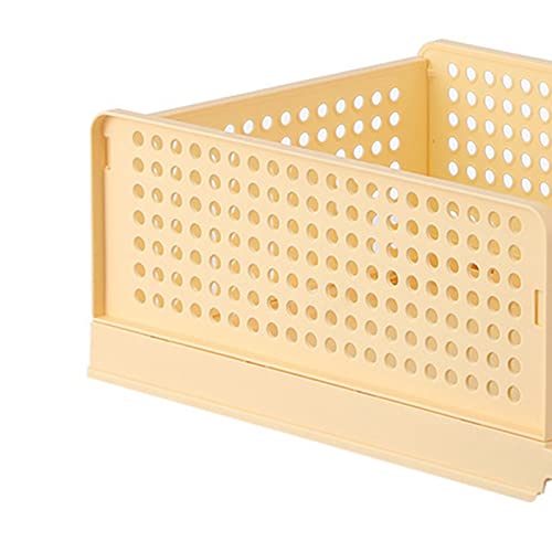 Yctze Premium -Stapelstapelkorb mit Schubladendesign für Effiziente Organisation Im Bad, Schlafzimmer und Wohnzimmer (Yellow) von Yctze