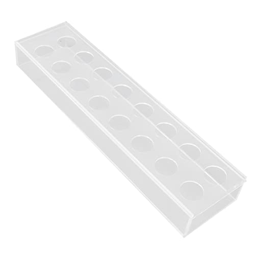 Yctze Rechteckige Klare Acrylblumen -Herzstück Vase für Hochzeit, Party, Esstisch und Wohnkultur (40 * 10 * 5 cm) von Yctze
