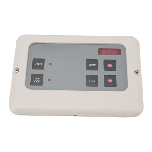 Yctze Sauna Raumtemperaturregler Wandmontage für Haushalt - ABS -Steuersystem für Nassdampfgenerator (White) von Yctze