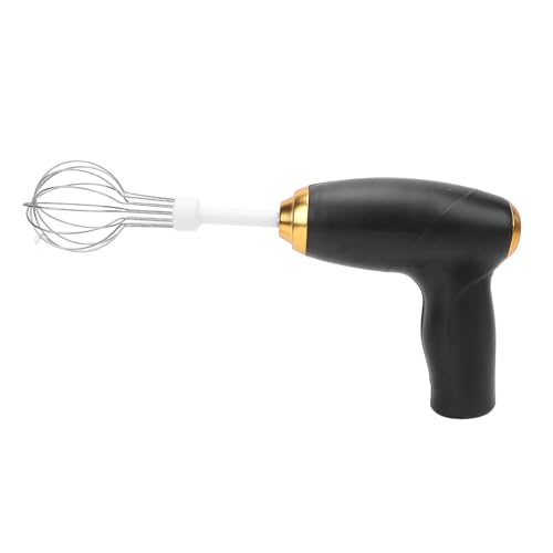 Yctze Schnurloses USB -wiederaufladbarer Handmixer - Kompaktes Elektrisches Schneebesen Zum Backen, Kochen und Mischen überall, Wohin Sie Gehen (BLACK) von Yctze